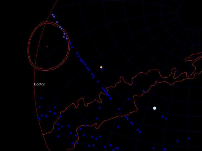 Наблюдаем новую дорожку спутников. Старлинки полетели.